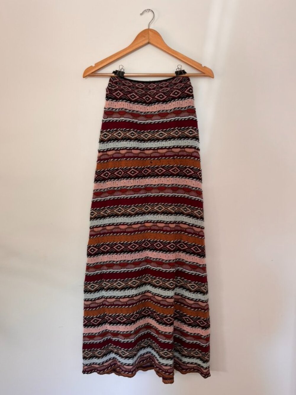 Anthropology multicolored long skirt